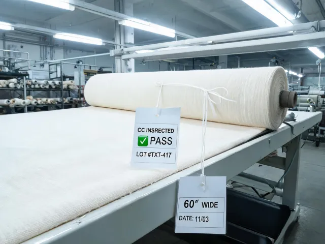 Fabric inspection table